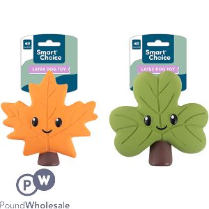 Smart Choice Squeaky Stuffed Latex Autumn Leaf Dog Toy Assorted