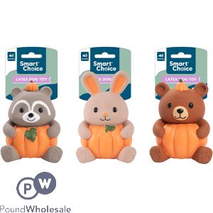 Smart Choice Squeaky Latex Autumn Pal Dog Toy 12.5cm Assorted