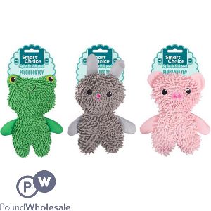 Smart Choice Plush Noodle Fluffy Small Dog Toy 18cm Assorted