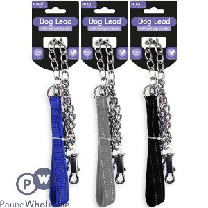 Smart Choice Metal Chain Dog Lead 3 Assorted Colours