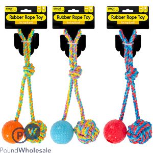 Smart Choice Strong Rubber Rope Toy 3 Assorted Colours