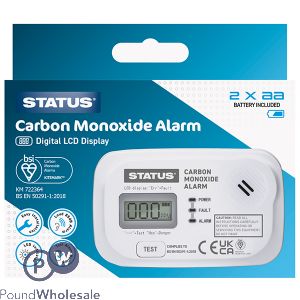 Status Digital Lcd Display Carbon Monoxide Alarm