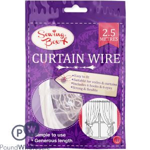 SEWING BOX CURTAIN WIRE 2.5M