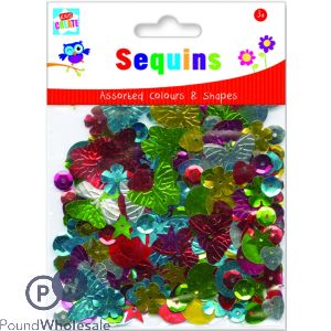 KIDS CREATE SEQUINS ASSORTED COLOURS &amp; SHAPES