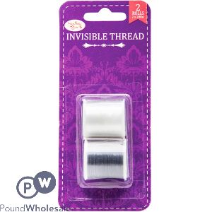 SEWING BOX INVISIBLE THREAD 200M 2 PACK