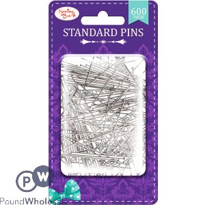 Sewing Box Standard Sewing Pins 600 Pack