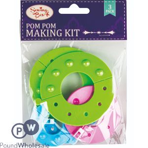 Sewing Box Pom Pom Making Kit 3 Pack