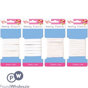 Sewing Box Sewing Elastic Assorted Sizes