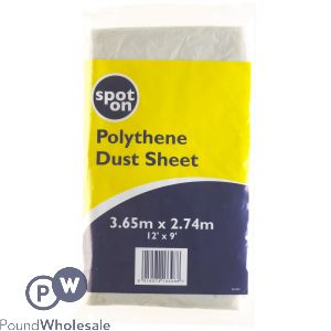 Spot On Polythene Dust Sheet 12" X 9"