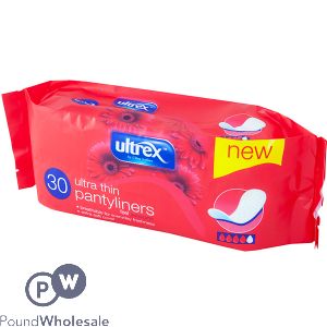 Ultrex Ultra Thin Pantyliners 30 Pack