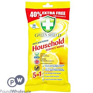 Greenshield Household Anti-Bacterial Wipes 70 Sheets