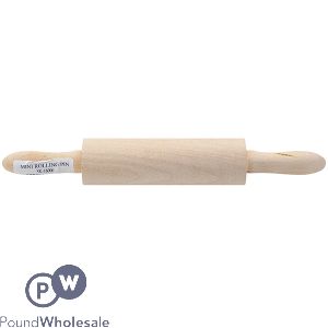 BEECH WOOD MINI ROLLING PIN WITH HANDLES