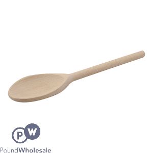 Beech Wood Solid Spoon 25cm