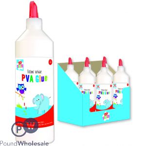 Kids Create PVA White Glue 500ml CDU