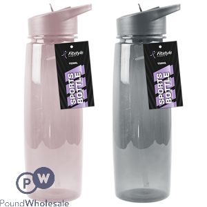 FITSTYLE SPORTS BOTTLE 750ML ASSORTED COLOURS