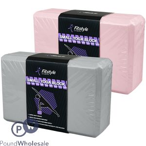 Fitstyle Small Yoga Block Assorted Colours