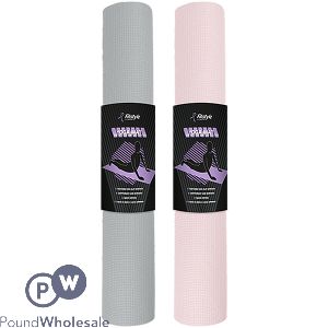 Fitstyle Yoga Mat 130.5cm X 57.5cm Assorted Colours