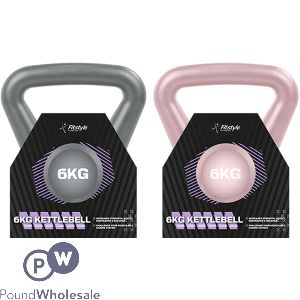 Fitstyle Kettlebell 6kg Assorted Colours
