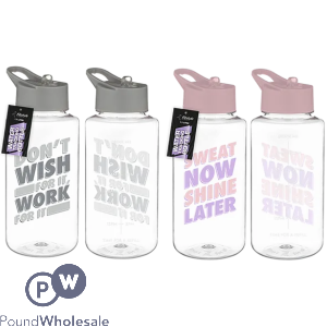 Fitstyle Hydrate & Track Water Bottle 1.1L Assorted