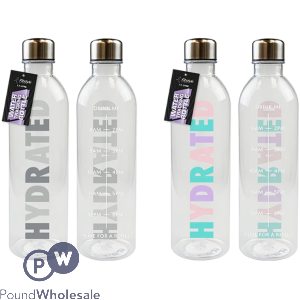 Fitstyle Hydrated Tracking Water Bottle 1.1l Assorted