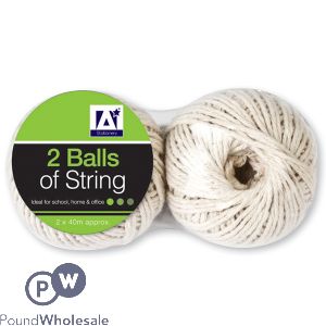 BALLS OF STRING 40M 2 PACK