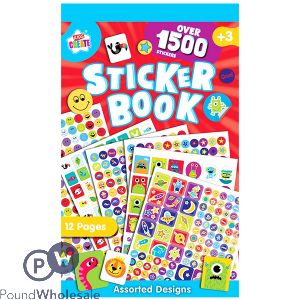 KIDS CREATE STICKER BOOK 1500PC