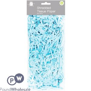 GIFTMAKER LIGHT BLUE SHREDDED TISSUE PAPER 25G