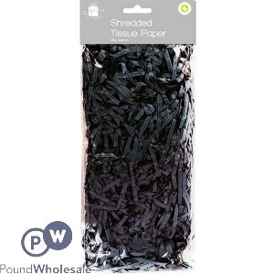 Giftmaker Black Shredded Tissue Paper 25g