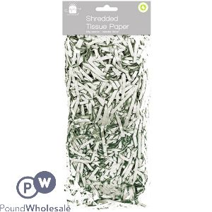 Giftmaker Metallic Silver Shredded Tissue Paper 25g