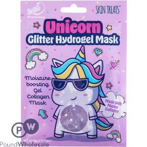Skin Treats Unicorn Glitter Collagen Hydrogel Face Mask Cdu