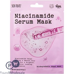 Skin Treats Niacinamide Biodegradable Serum Face Mask Cdu