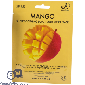 Skin Treats Mango Super Soothing Superfood Sheet Face Mask Cdu