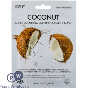 Skin Treats Coconut Super Soothing Superfood Sheet Face Mask Cdu