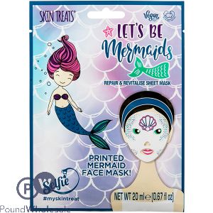 Skin Treats Repair & Revitalise Printed Mermaid Face Mask Cdu