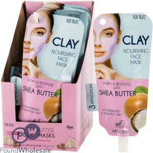 Skin Treats Clay Shea Butter Nourishing Face Masks 3 Applications Cdu