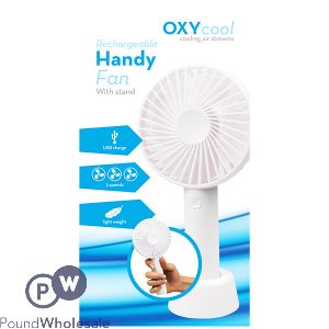 Oxycool Rechargeable Usb Handy Fan