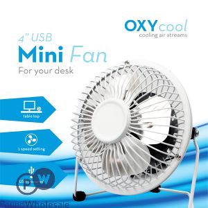 OXYCOOL 4&quot; USB MINI FAN