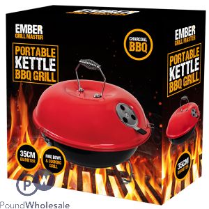 Ember Portable Kettle Charcoal Bbq Grill 35cm