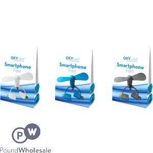 Oxycool Electric Smartphone Fan Assorted Colours