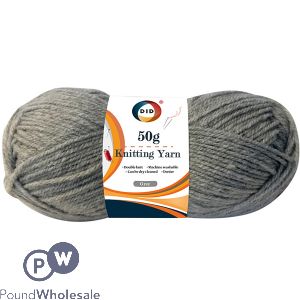 Did Grey Knitting Yarn 50g