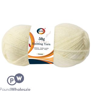 DID CREAM KNITTING YARN 50G