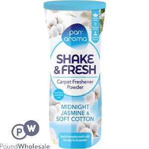 Pan Aroma Midnight Jasmine & Soft Cotton Shake & Fresh Carpet Freshener Powder 500g
