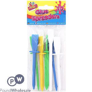 Artbox Assorted Colour Glue Spreaders 10 Pack