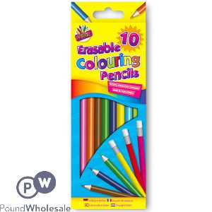 Artbox Assorted Colour Erasable Colouring Pencils 10 Pack