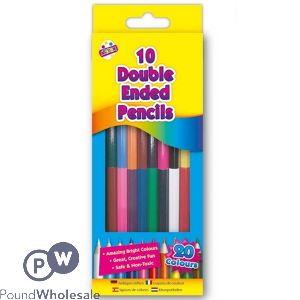Artbox Assorted Colour Double-Ended Colouring Pencils 10 Pack