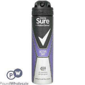 SURE MEN&#039;S ACTIVE DRY 48H ANTI-PERSPIRANT DEODORANT 150ML