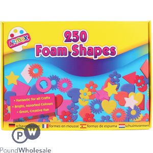 Artbox Assorted Foam Shapes 250 Pack