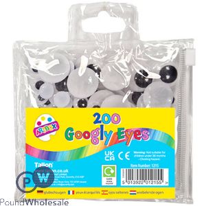 Artbox Assorted Googly Eyes 200 Pack