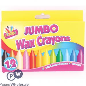 Artbox Jumbo Wax Crayons Assorted 12 Pack