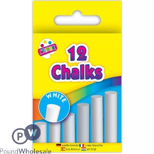 12 WHITE CHALKS